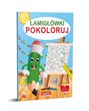 9788364859182 Kolorowanka Łamigłówki  Pokoloruj